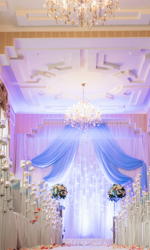 Decorated ceremony area